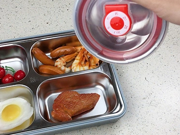 Heavybao New Design Stainless Steel Food Lunch Storage Box for School Office